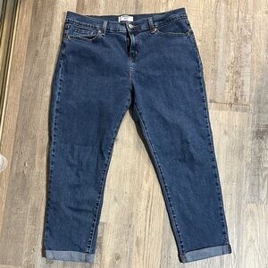 Denizen from Levi's Dark Blue Ankle Jeans